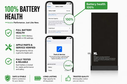 Bateria iPhone 14 Plus - kondycja 100 procent, bez komunikatu